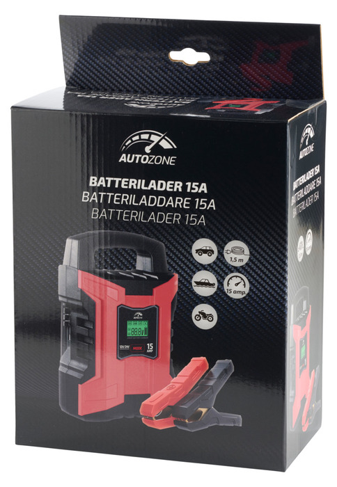 Batterilader 15 A/12-24 V - AutoZone®